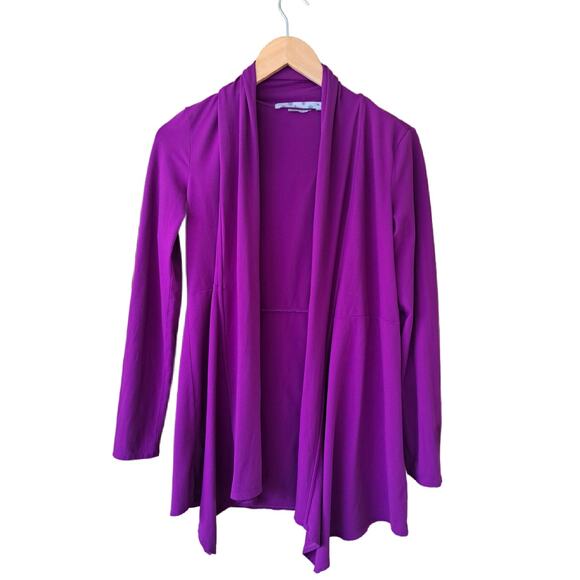 Athleta Agara Wrap Cardigan Jacket Purple Causal Athleisure - Picture 8 of 9
